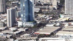 This rendering shows The Howard Hughes Corp.'s planned 988 Halekauwila project